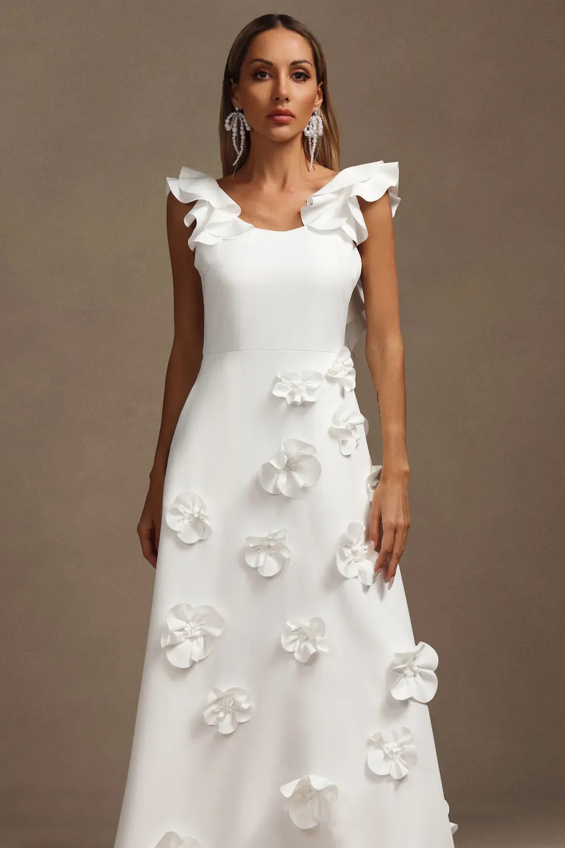 Luna Floral Halter Maksi Elbise | Cicek-S | Cicek-M | Cicek-L