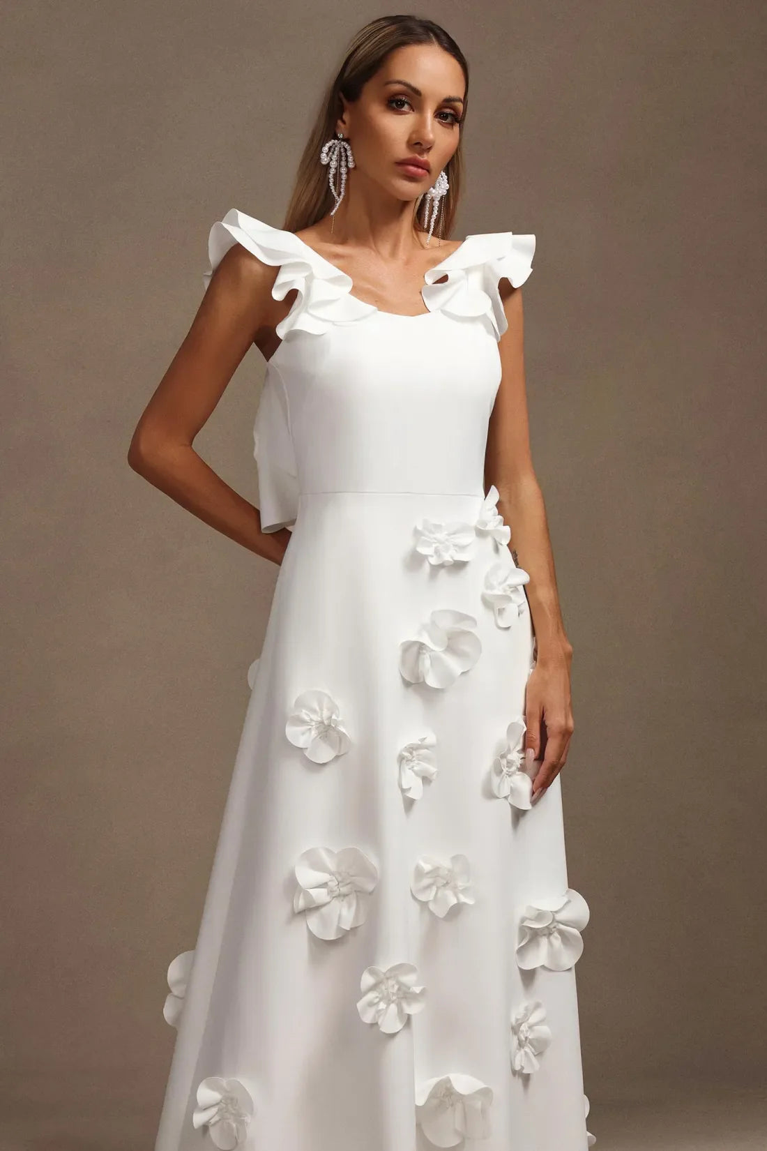 Luna Floral Halter Maksi Elbise | Cicek-S | Cicek-M | Cicek-L