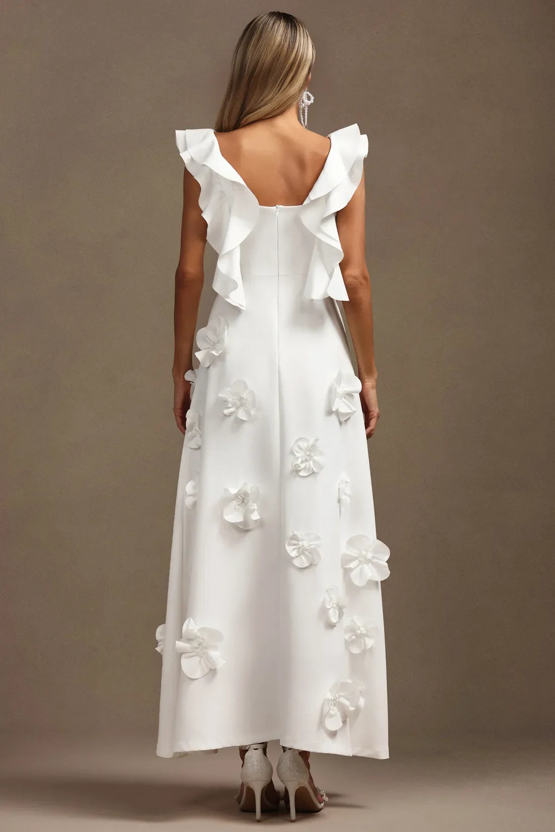 Luna Floral Halter Maksi Elbise | Cicek-S | Cicek-M | Cicek-L