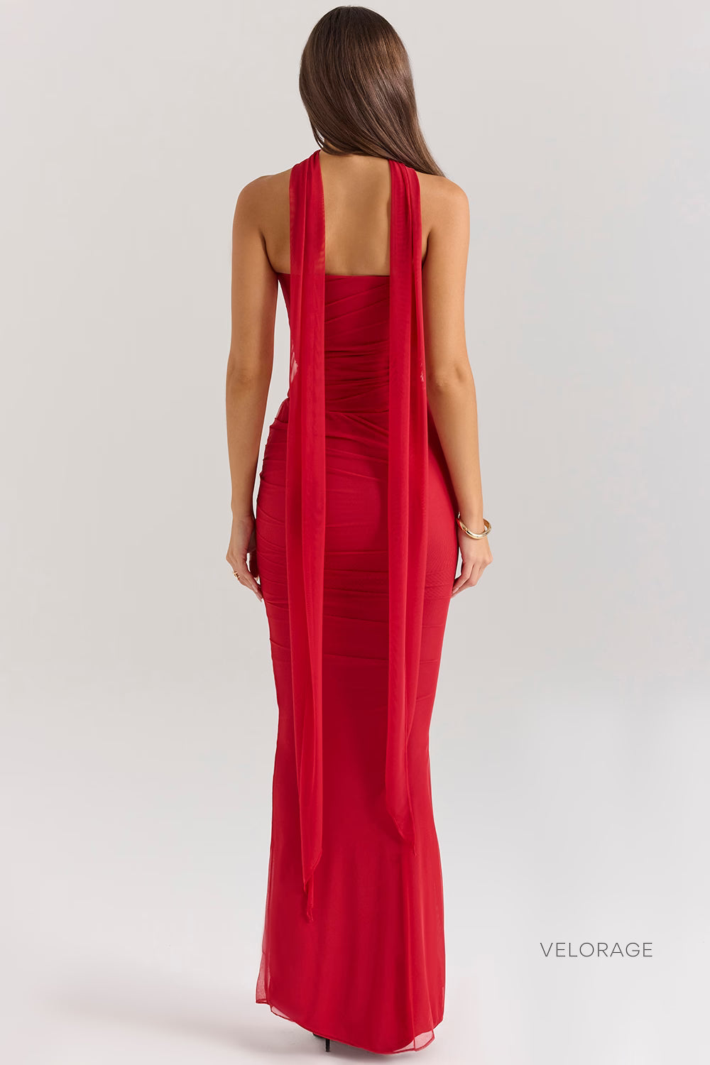 Velorage Aashna Cicekli Bustiyer Etek Takimi | Vermelho-PP | Vermelho-P | Vermelho-M | Vermelho-G