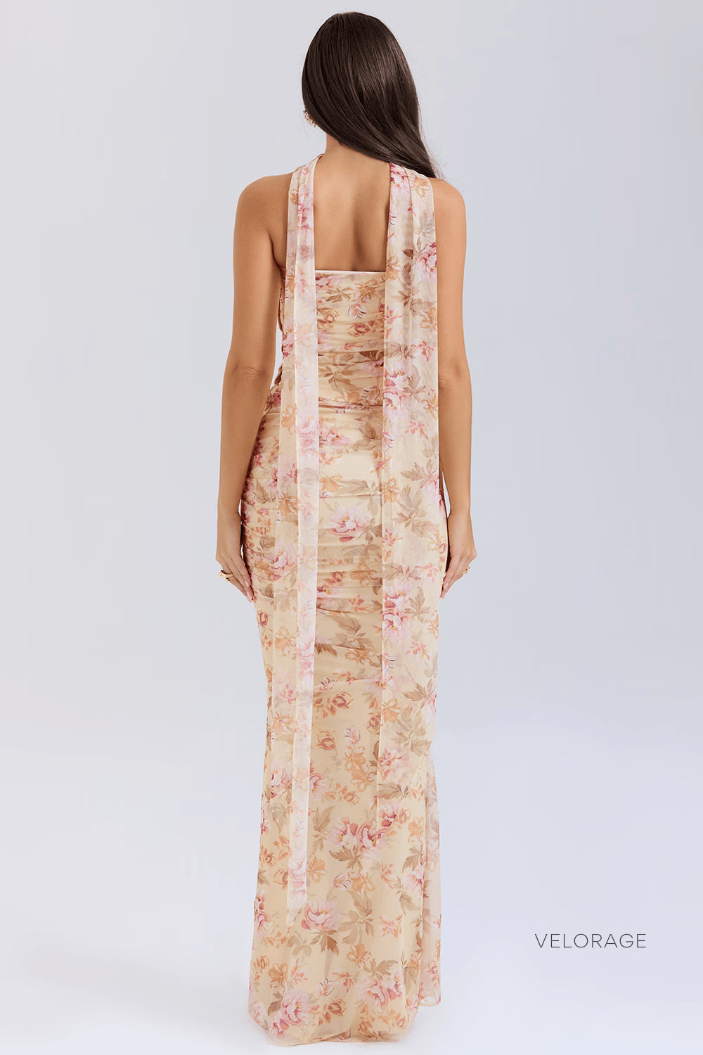 Velorage Aashna Cicekli Bustiyer Etek Takimi | Branco-PP | Branco-P | Branco-M | Branco-G