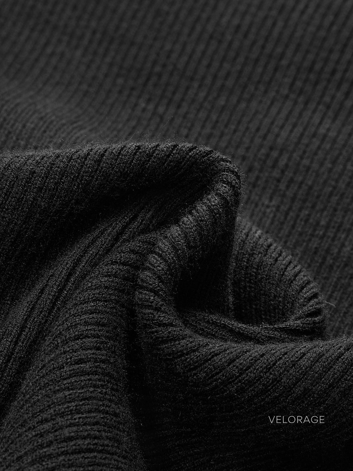 Velorage Addilynne Ribanali Crop Orgu Kazak | OA241105153BKXL