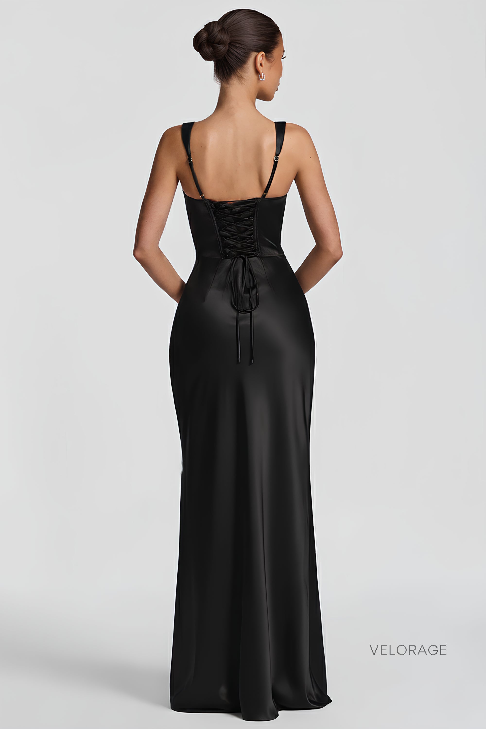 Velorage Ainsleigh Korse Mini Elbise | Siyah-PP | Siyah-P | Siyah-M | Siyah-G