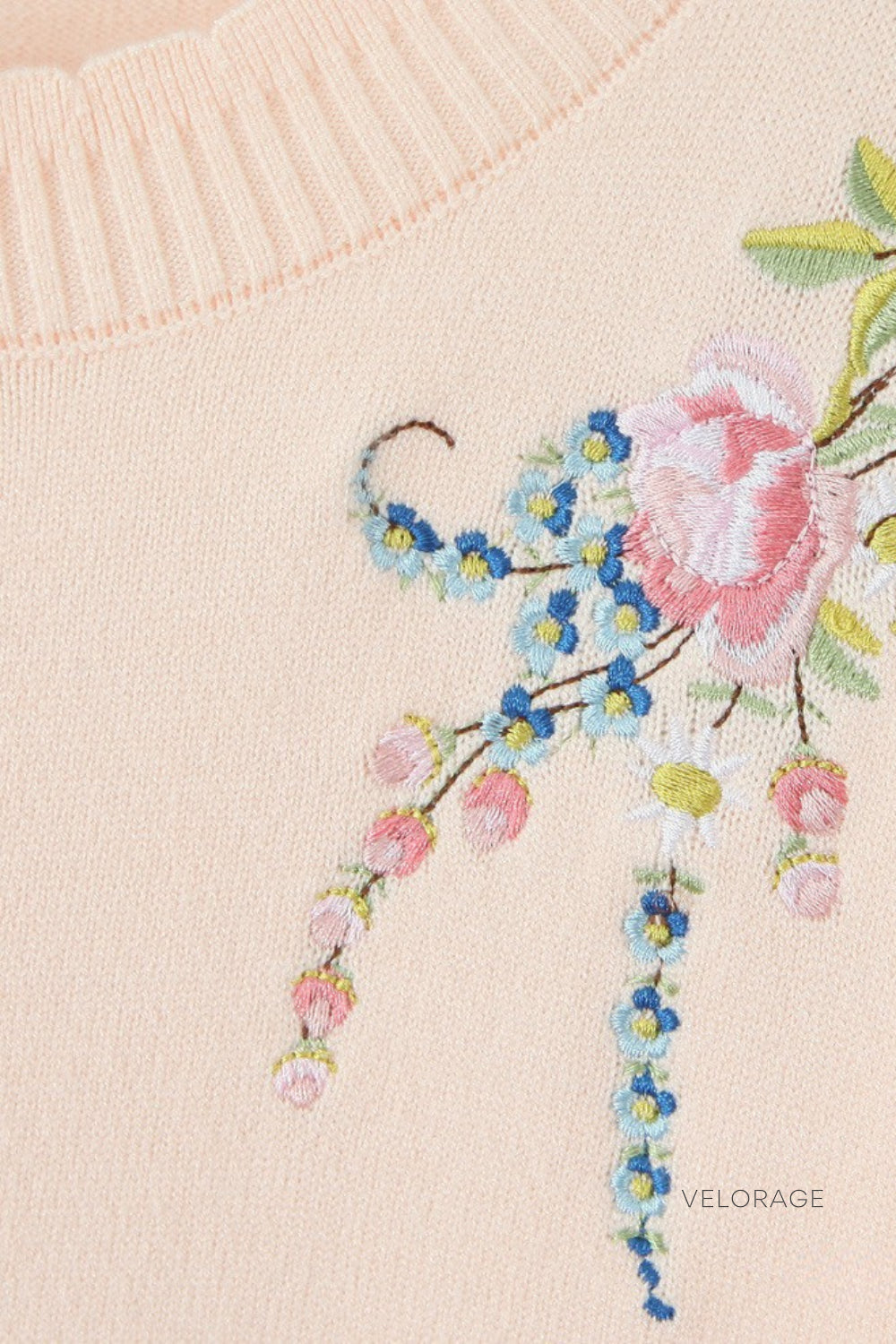 Velorage Ameliana Cicek Islemeli Orgu Hirka | Rosa-PP | Rosa-P | Rosa-M | Rosa-G