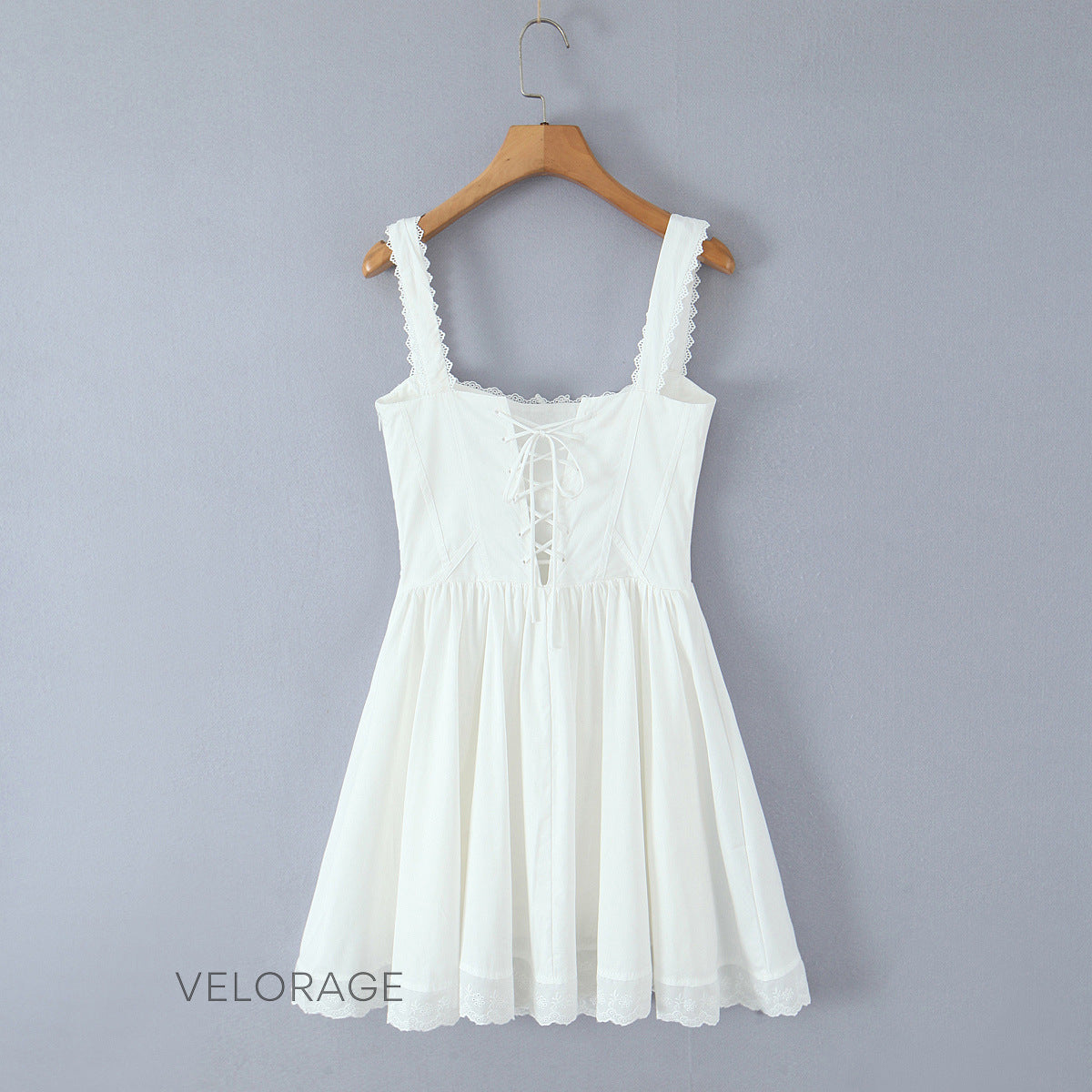 Cambrie Kare Yaka Mini Elbise [JE6ICL39]