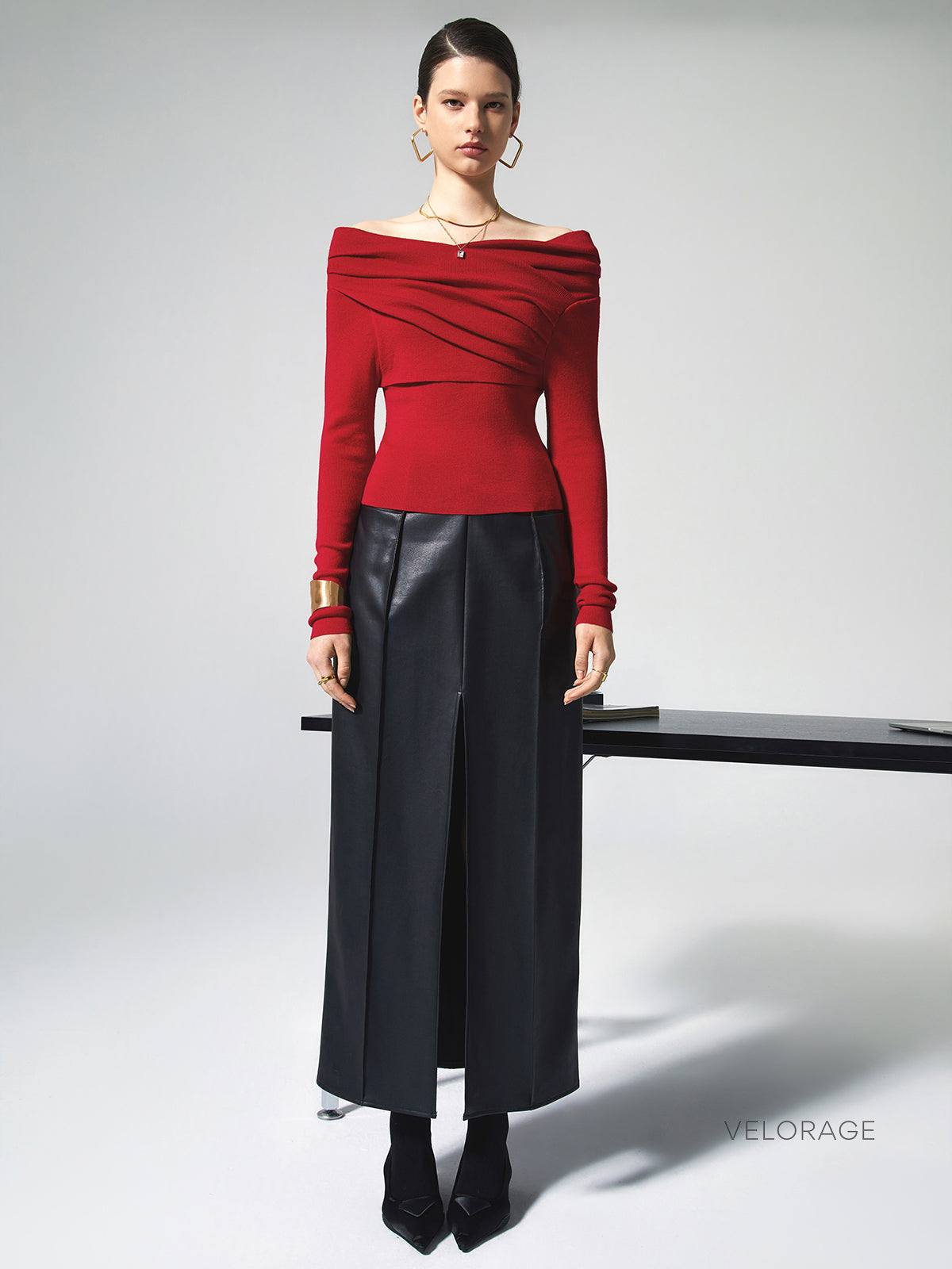 Velorage Donna Uzun Kollu Orgu Top | OA231010118RDXL