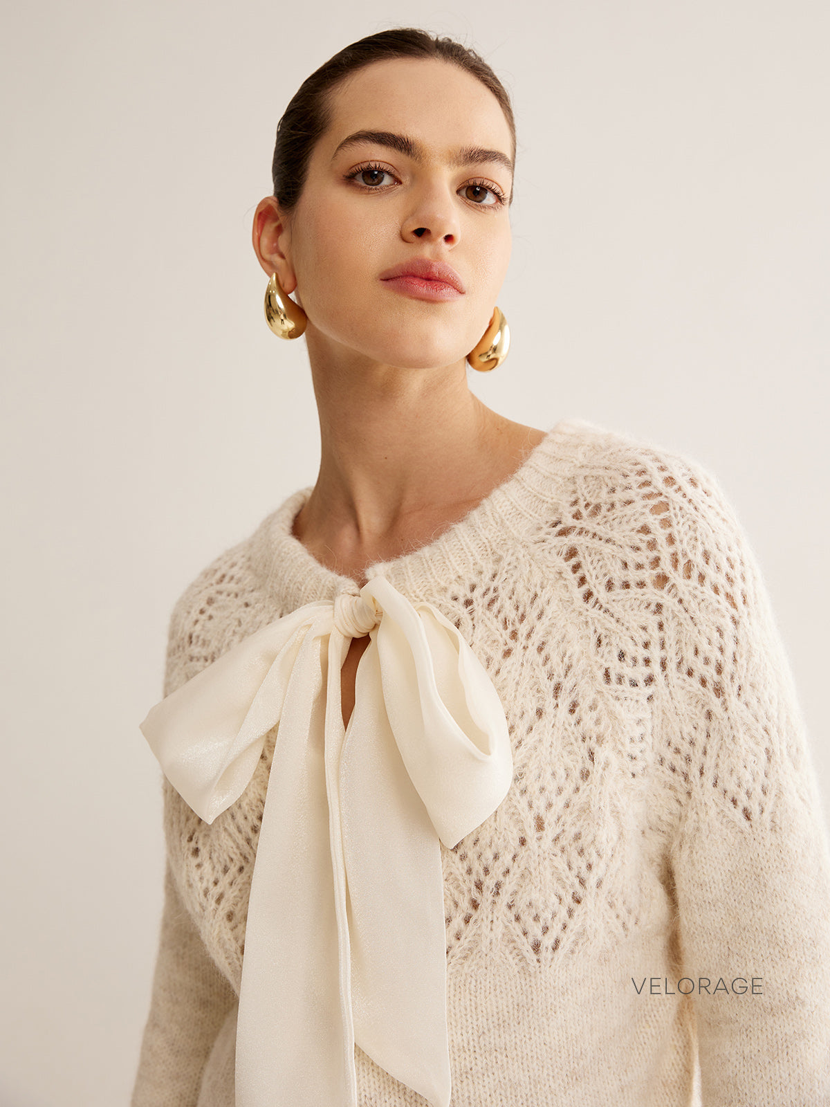 Velorage Elloise Fiyonk Detayli Orgu Kazak | Kayisi-S | Kayisi-M | Kayisi-L