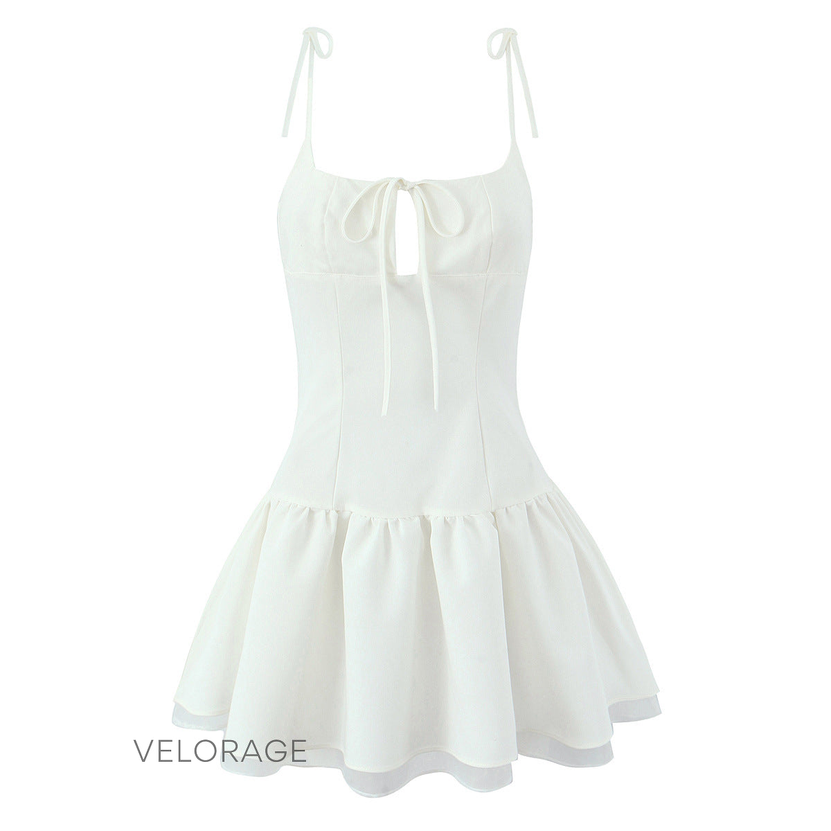 Emmy Askılı Pileli Mini Elbise [B9K3497M]