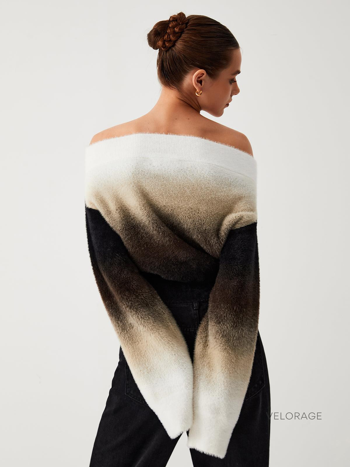 Velorage Evy Degrade Orgu Omuz Kazak | OA230829008BNXS | OA230829008BNS | OA230829008BNM | OA230829008BNL | OA230829008BNXL