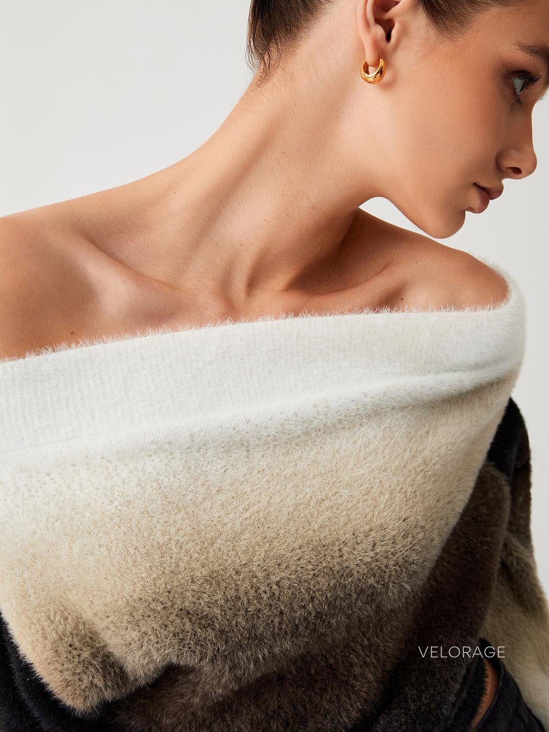 Velorage Evy Degrade Orgu Omuz Kazak | OA230829008BKXS | OA230829008BKS | OA230829008BKM | OA230829008BKL | OA230829008BKXL