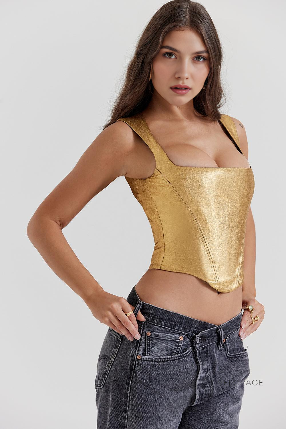 Velorage Jacklynn Altin Kare Yaka Korse | 693 | 694 | 695 | 696