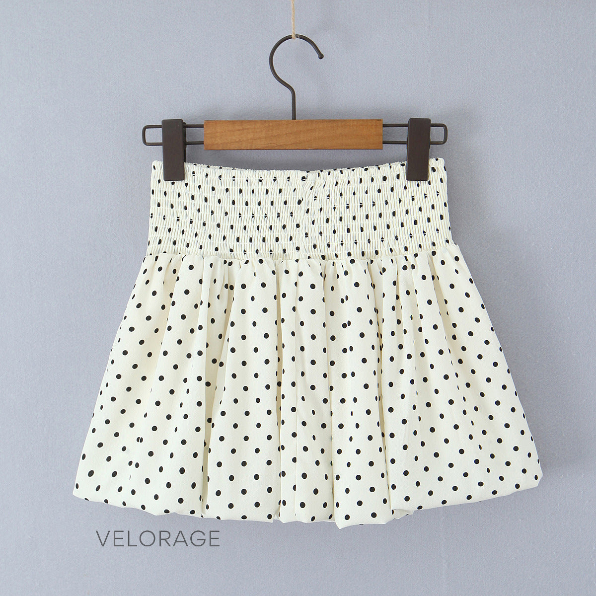 Kenzlie Puantiyeli Pilili Mini Etek [TGXKGJIJ]