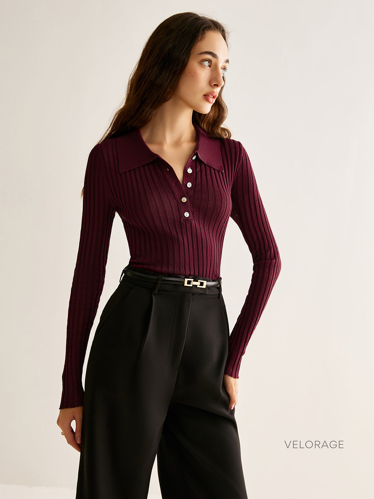 Velorage Mercedez Fitilli Uzun Kollu Ust | Bordo-XS | Bordo-S | Bordo-M | Bordo-L | Bordo-XL