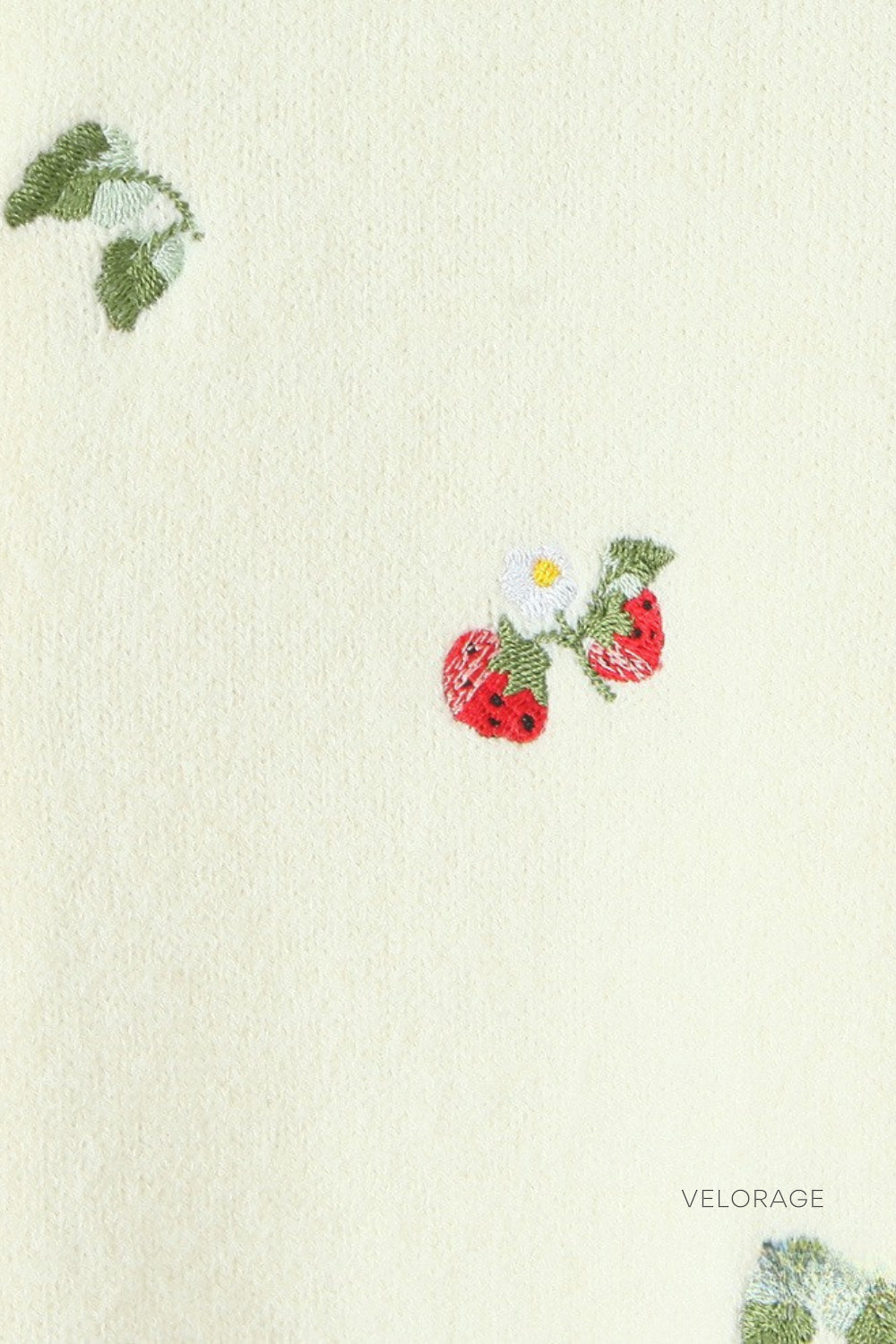 Velorage Ximenna Kiraz Nakisli Triko Hirka | Krem-PP | Krem-P | Krem-M | Krem-G