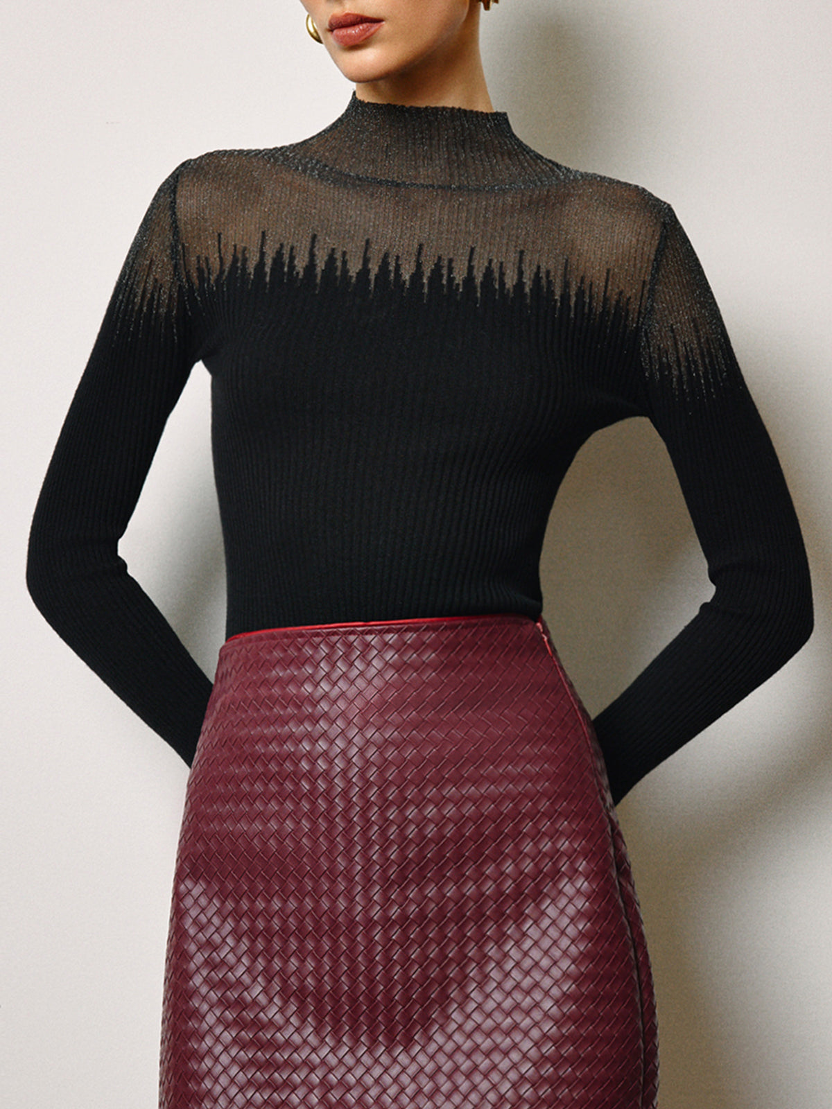 Velorage Zaliyah Fitilli Orgu Balikci Yaka | 16400-BI1736238033-black-S | 16400-BI1736238033-black-M | 16400-BI1736238033-black-L