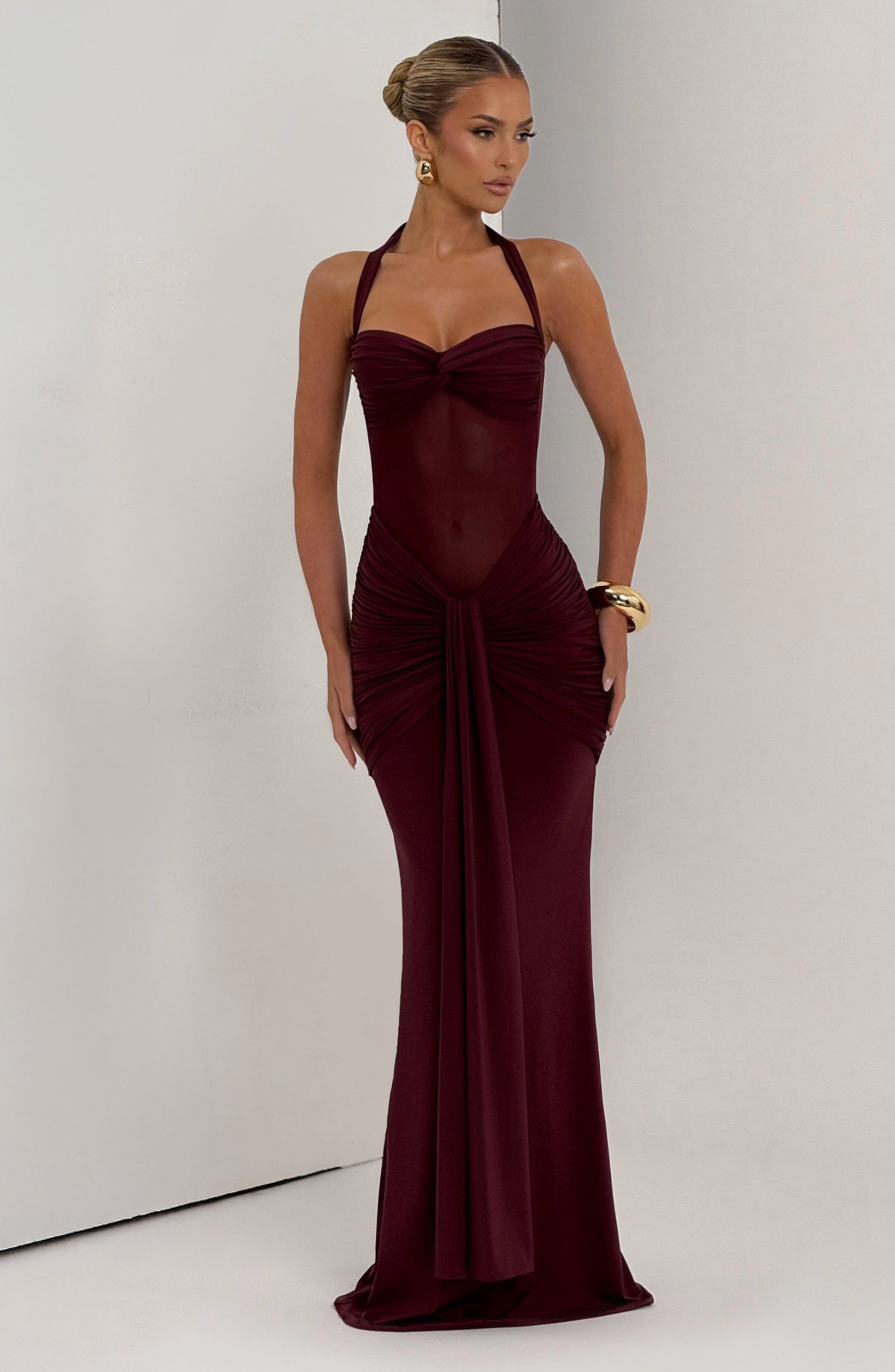 Velorage Coco Kiraz Lake Maxi Elbise