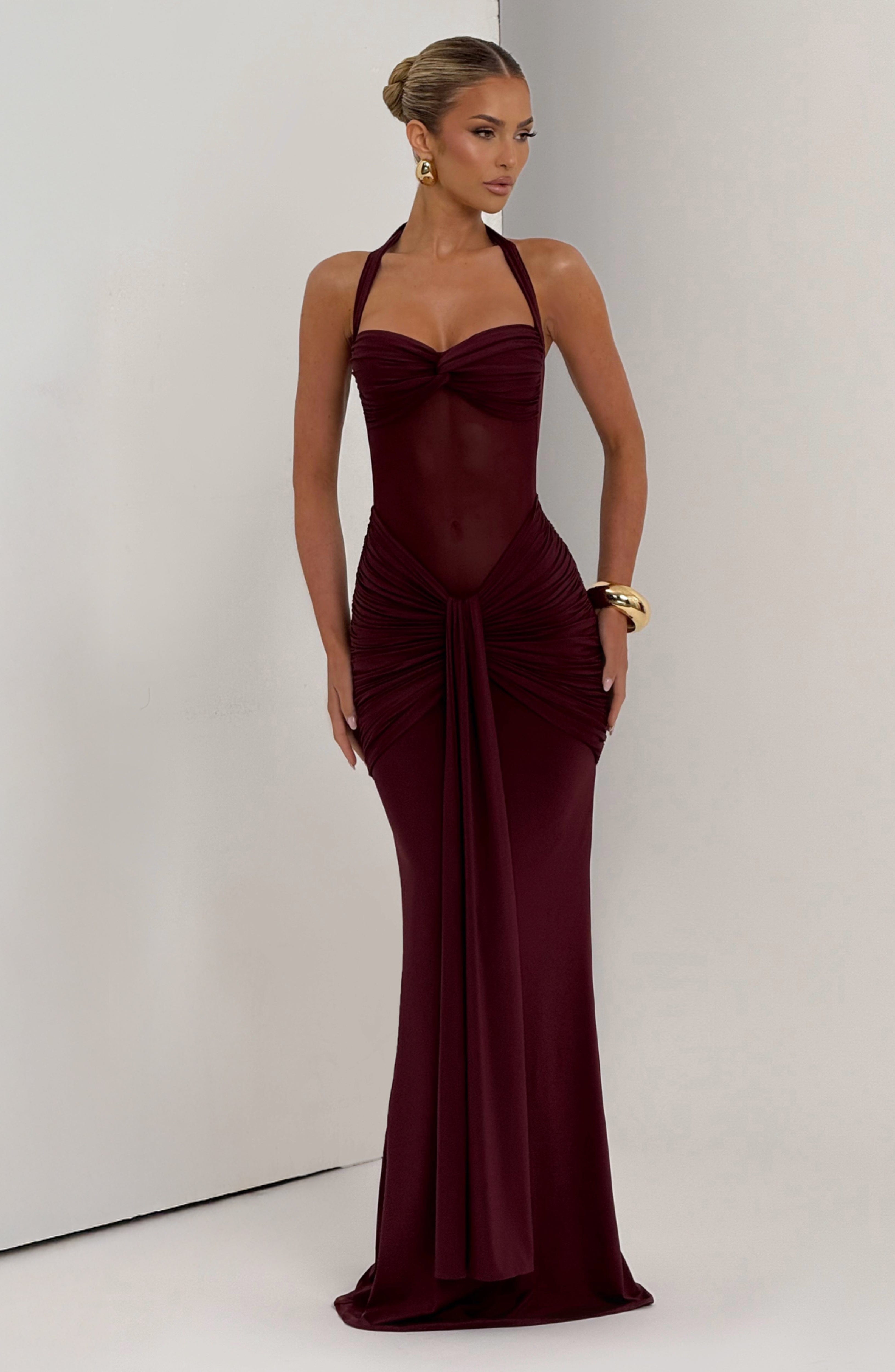 Velorage Coco Kiraz Lake Maxi Elbise