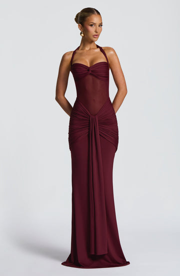 Velorage Coco Kiraz Lake Maxi Elbise | BBF4163-D - CHERRY LACQUER - XS | BBF4163-D - CHERRY LACQUER - S | BBF4163-D - CHERRY LACQUER - M | BBF4163-D - CHERRY LACQUER - L | BBF4163-D - CHERRY LACQUER - XL | BBF4163-D - CHERRY LACQUER - XXL