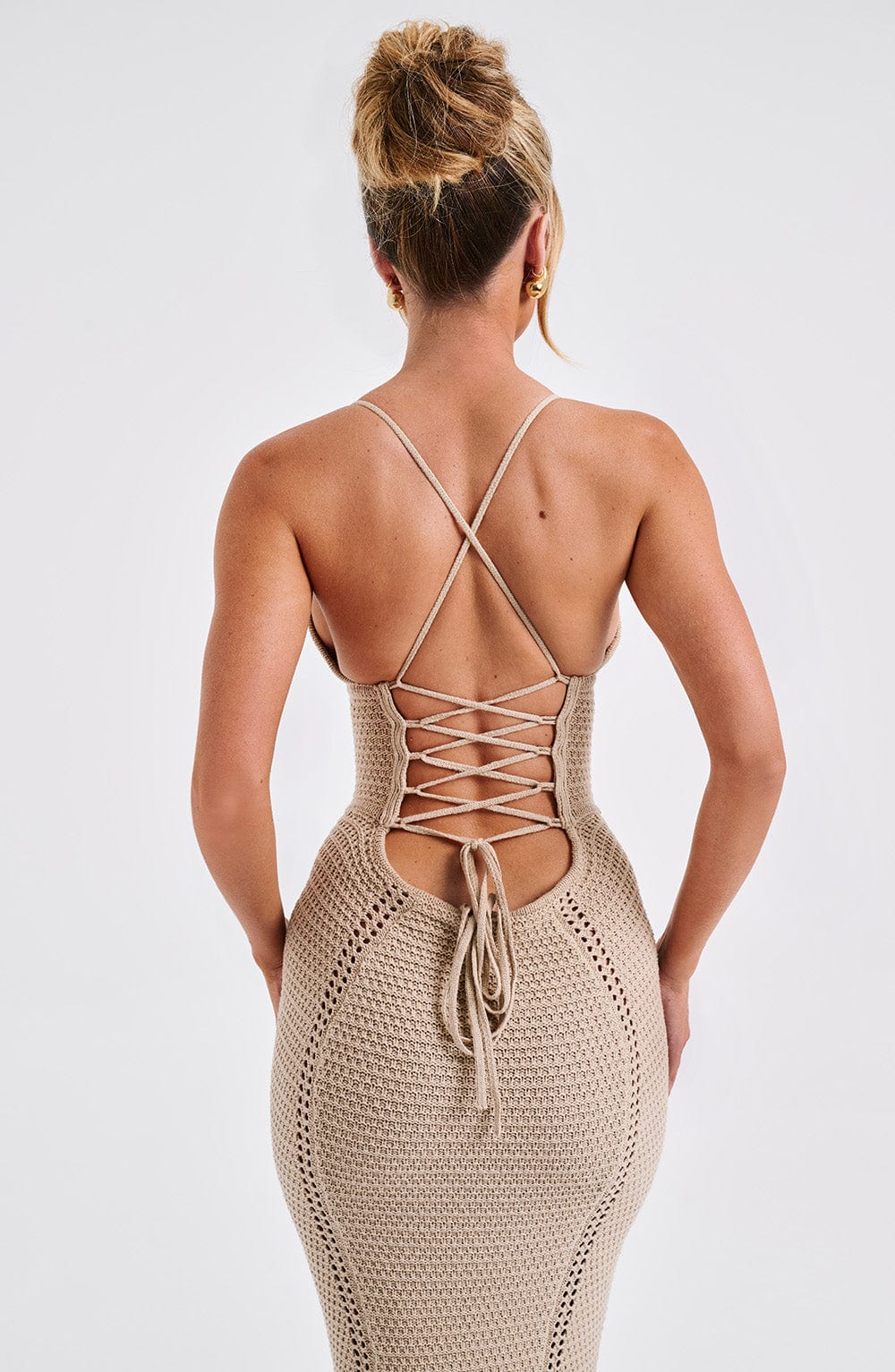 Velorage Jelena Tig Orgu Maxi Elbise