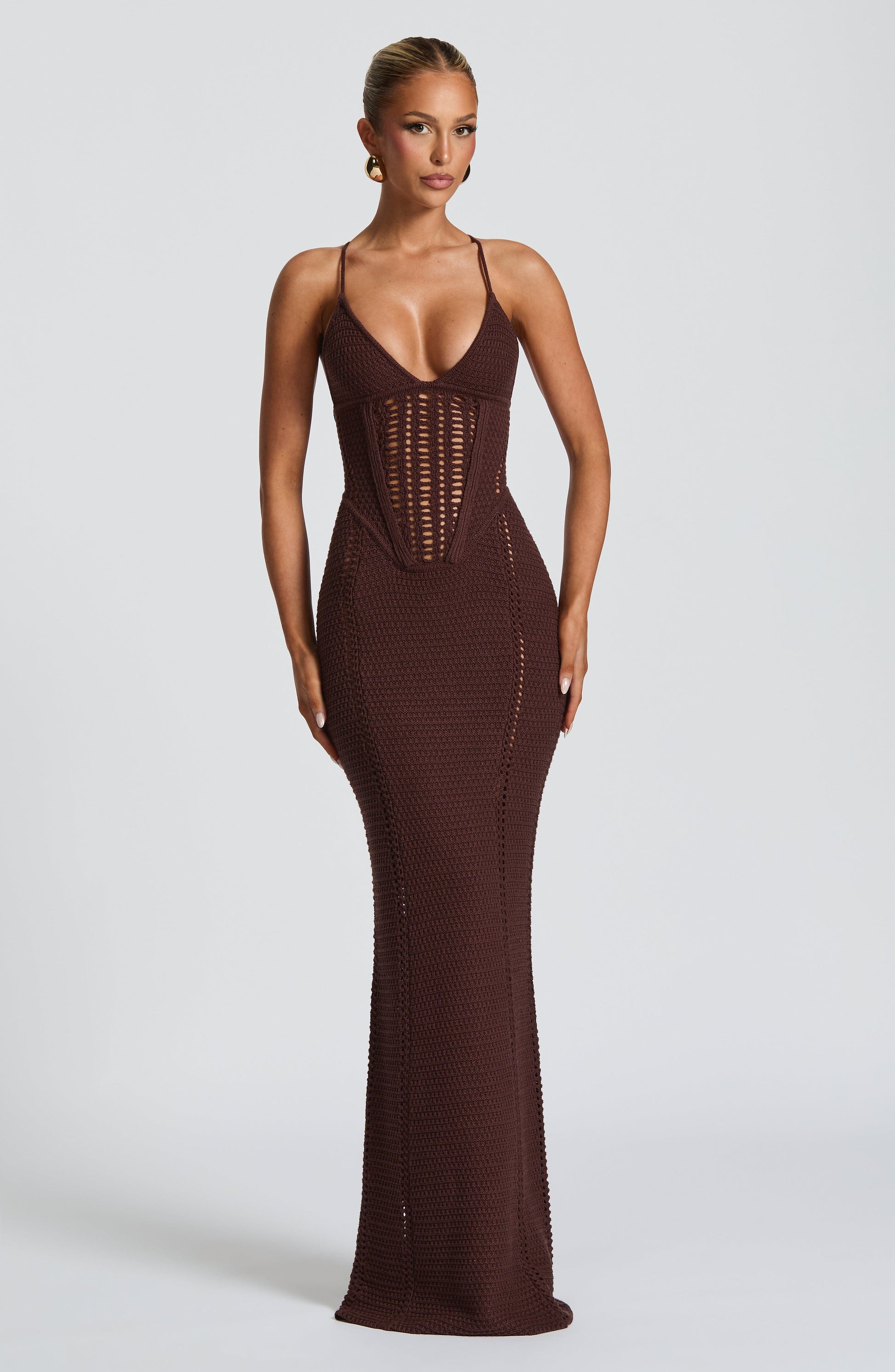 Velorage Jamyiah Orgu Korse Maxi Elbise