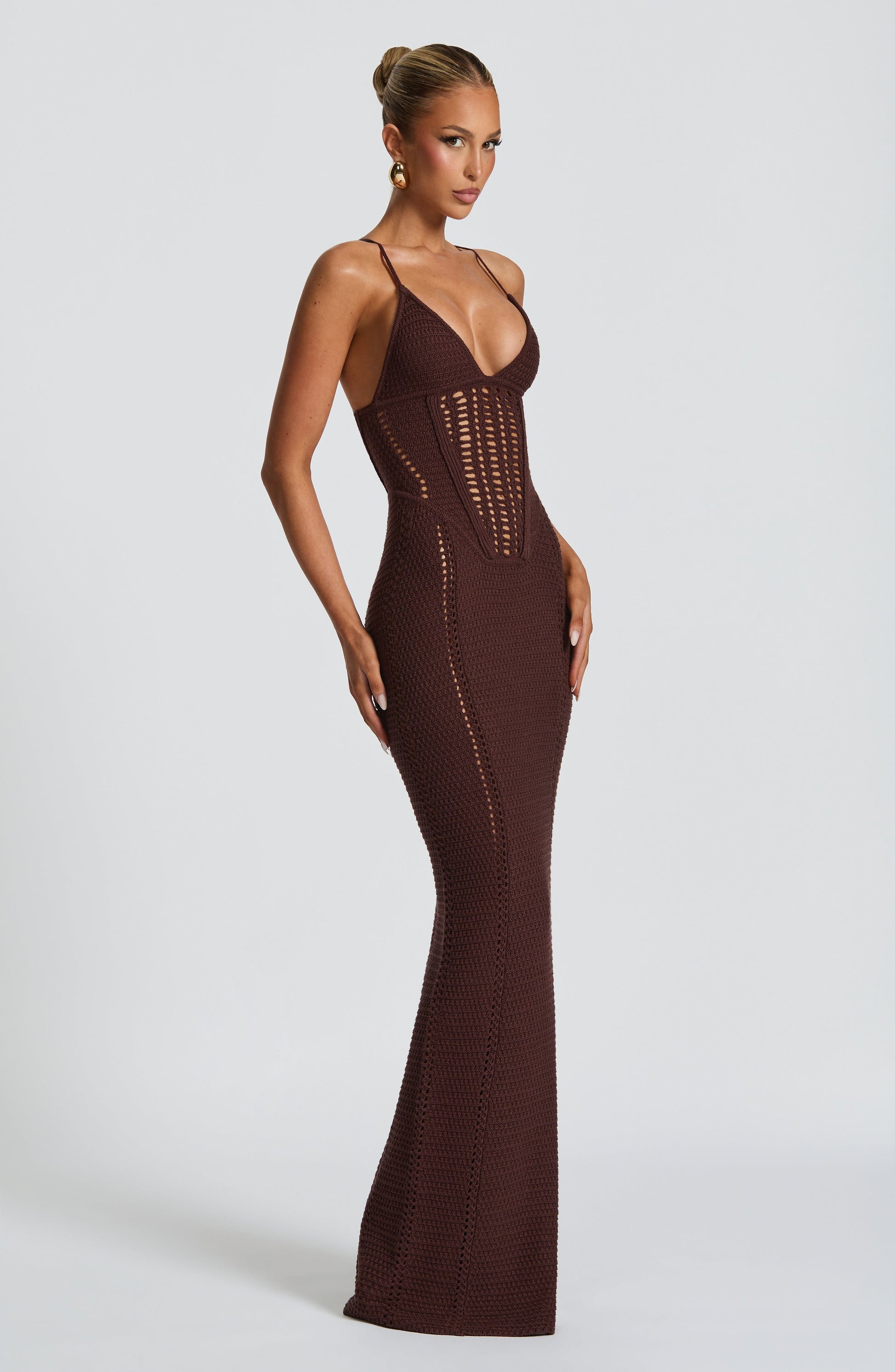Velorage Jamyiah Orgu Korse Maxi Elbise