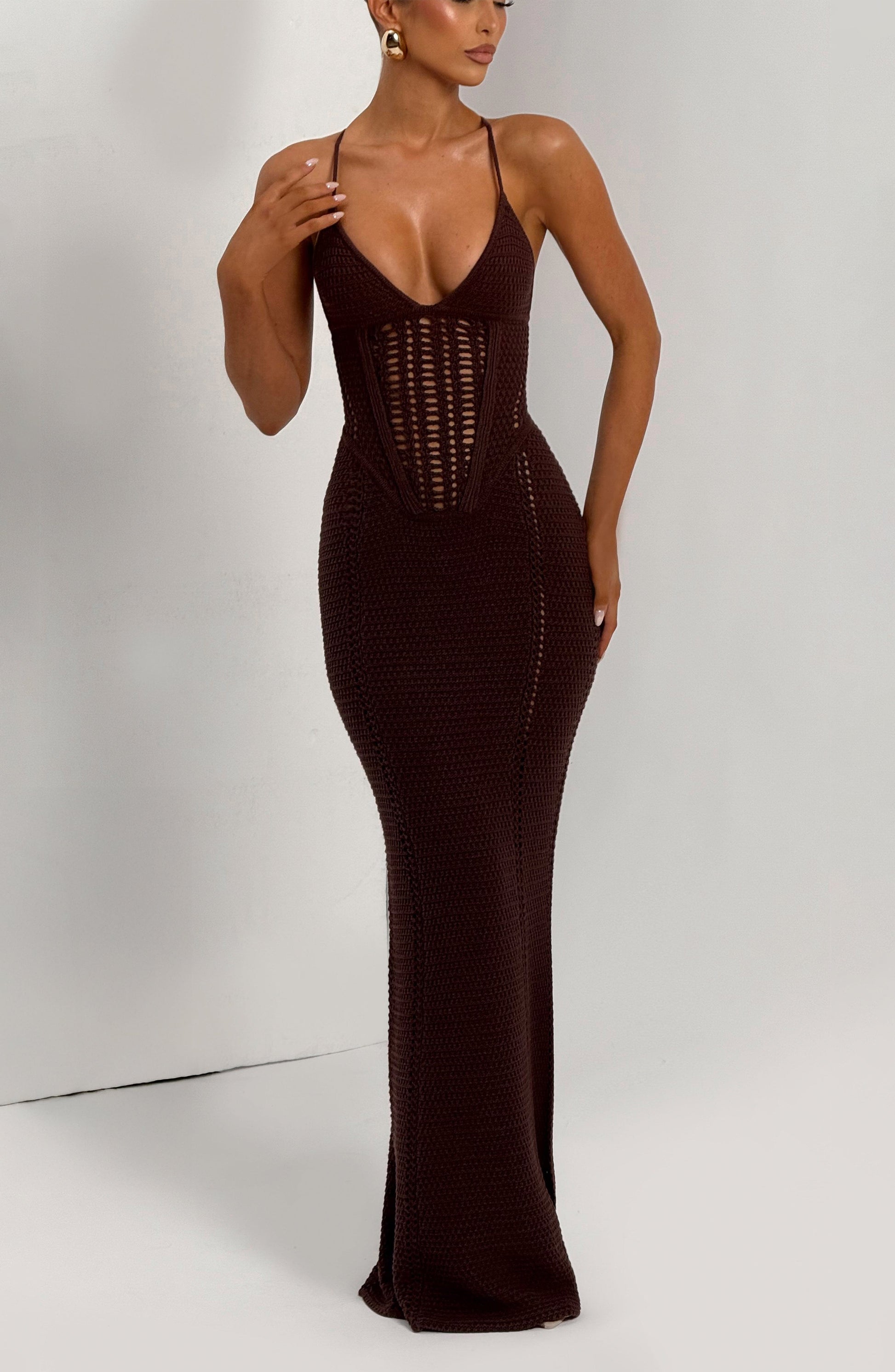 Velorage Jamyiah Orgu Korse Maxi Elbise