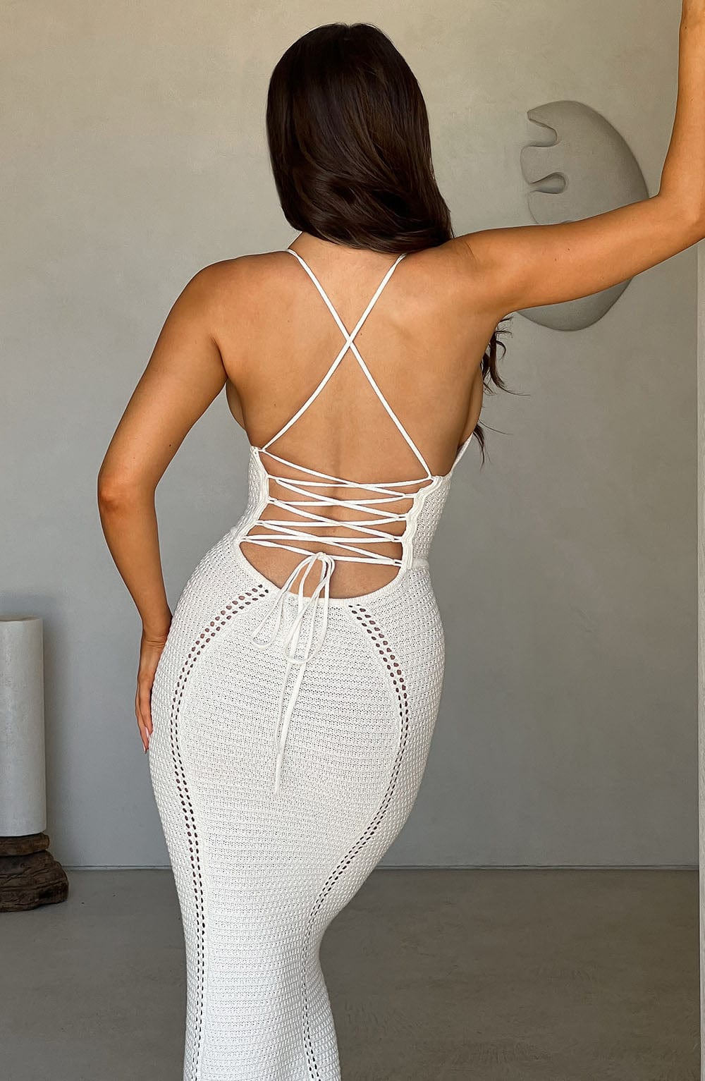 Velorage Brookelyn Korseli Orgu Maksi Elbise